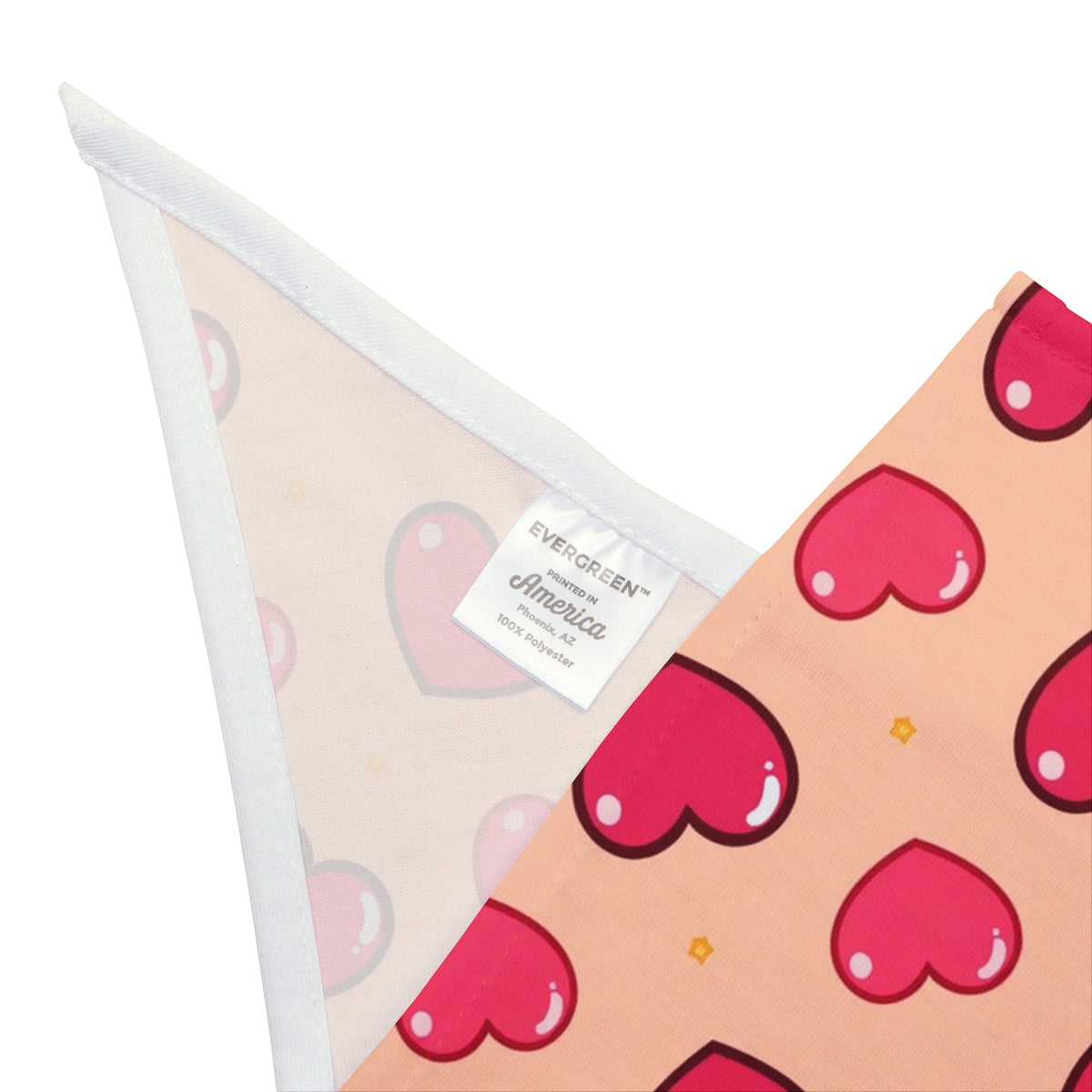Big Sister Dog Bandana – Pink Hearts and Stars – photo 3