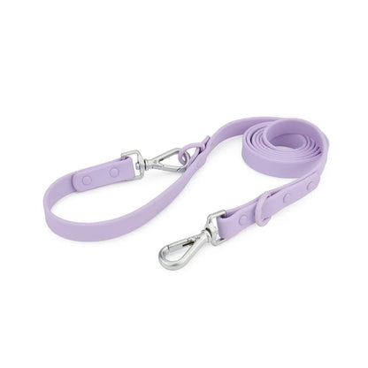 Lavender 6 ft dog leash, 19 mm waterproof PVC