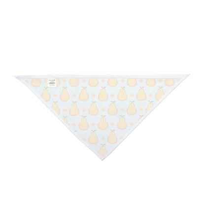 Fall Dog Bandana – Golden Pears and Maple Leaves – photo 2