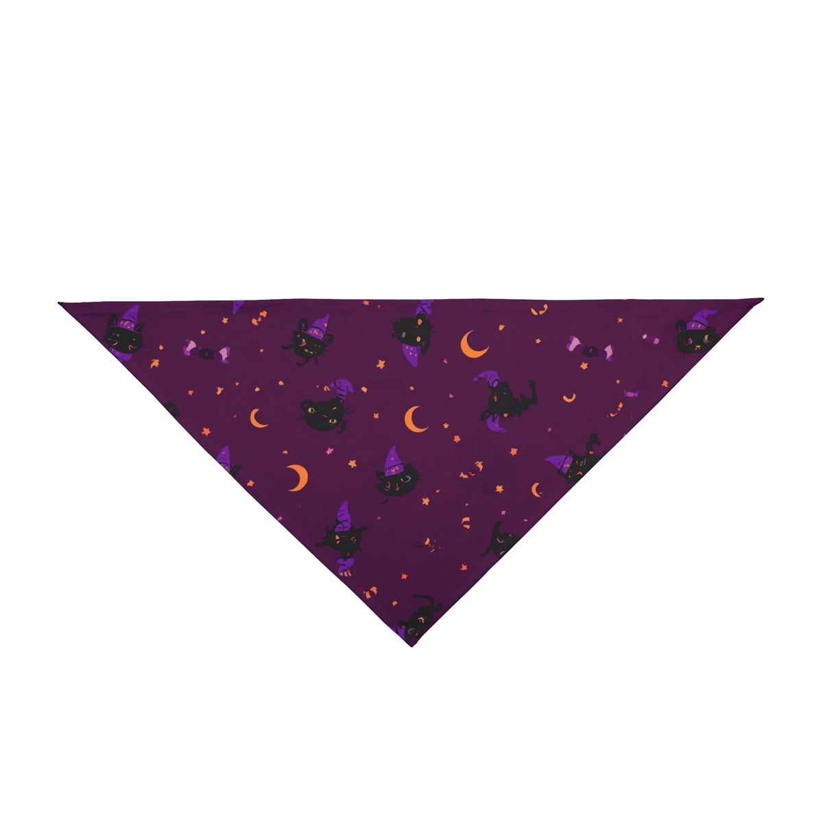 Dog Bandana Halloween – Black Cats and Witch Hats