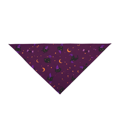 Dog Bandana Halloween – Black Cats and Witch Hats