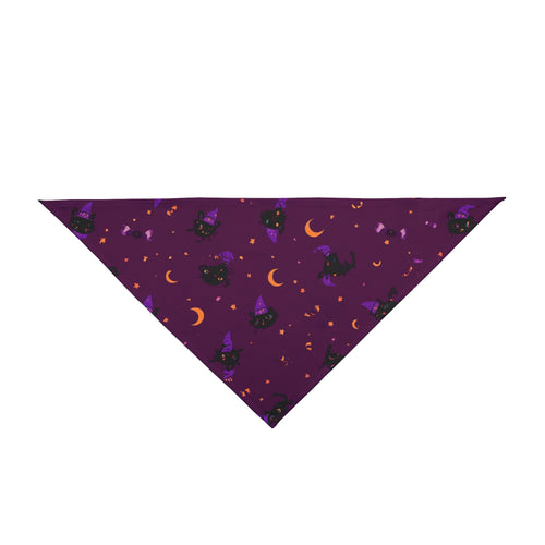 Dog Bandana Halloween – Black Cats and Witch Hats