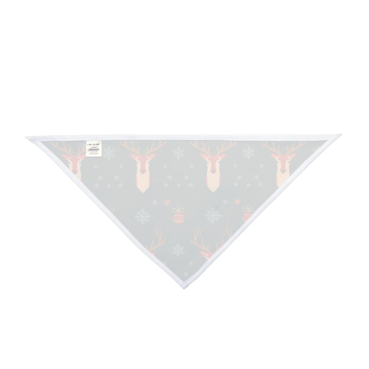 Dog Christmas Bandana – Reindeer, Ornaments and Snowflakes