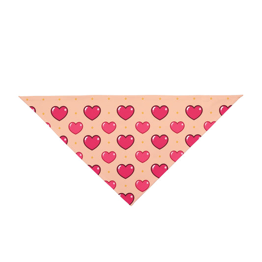 Big Sister Dog Bandana – Pink Hearts and Stars