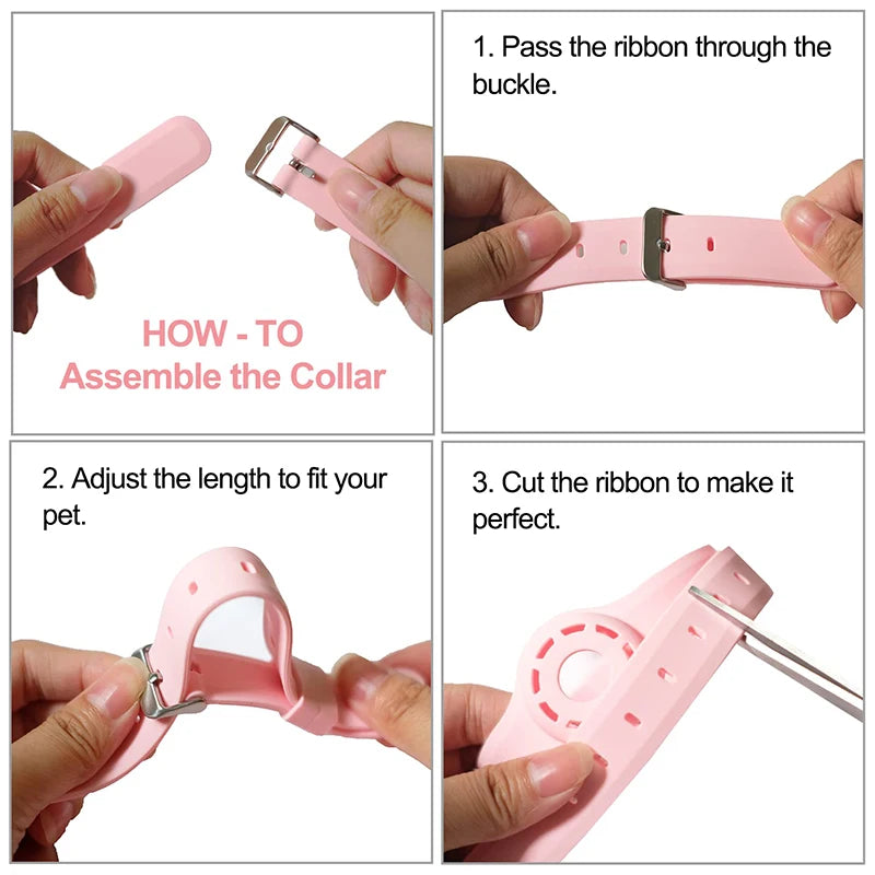 Adjustable  Silicone AirTag Cat Collar for pets GPS Pet Collar
