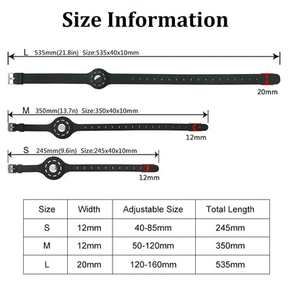 Adjustable  Silicone AirTag Cat Collar for pets GPS Pet Collar sIZING