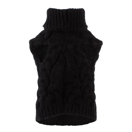 Black Crochet Cat Sweater for cats