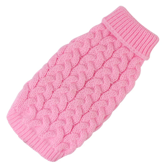 Blossom Pink Crochet Cat Sweater for Charming Cats