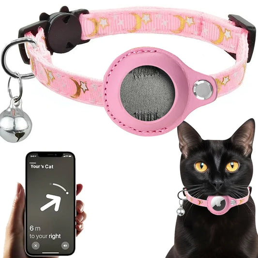 Cotton Candy Bliss - Breakaway AirTag Cat Collar with Bell