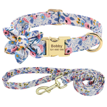 Wildflower Meadow Nylon Flower Collar for Dogs | Flora Personalized Dog Collars