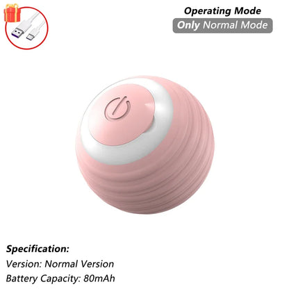 Interactive Cat Toy pink cat ball normal mode