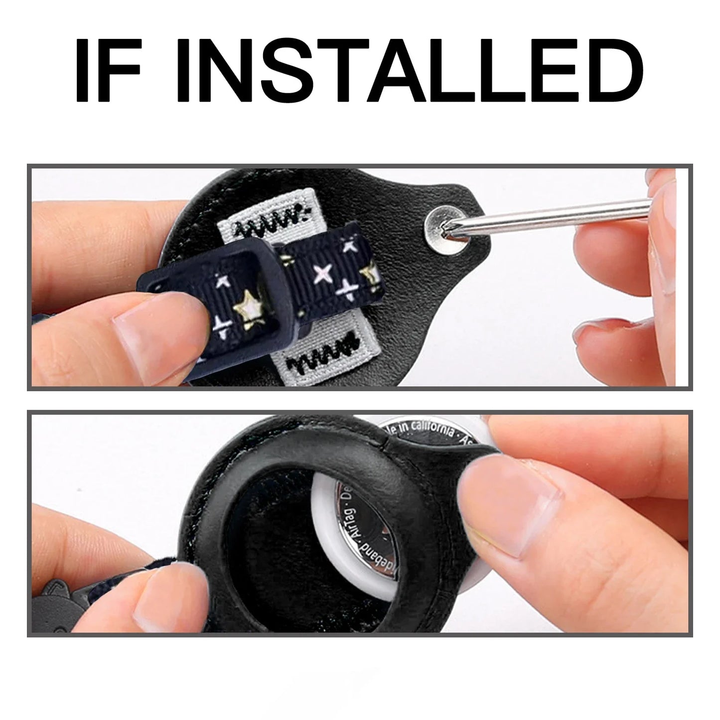 Midnight Galaxy - Breakaway AirTag Cat Collar with Bell how to install