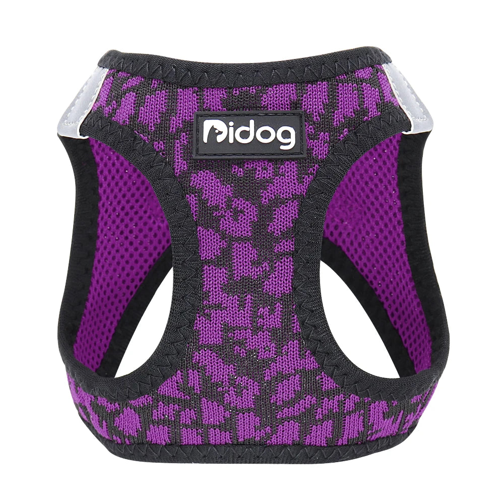 Purple Color No Pull Mesh Pet Harness