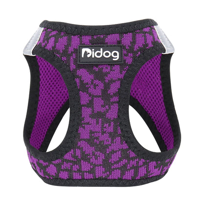 Purple Color No Pull Mesh Pet Harness