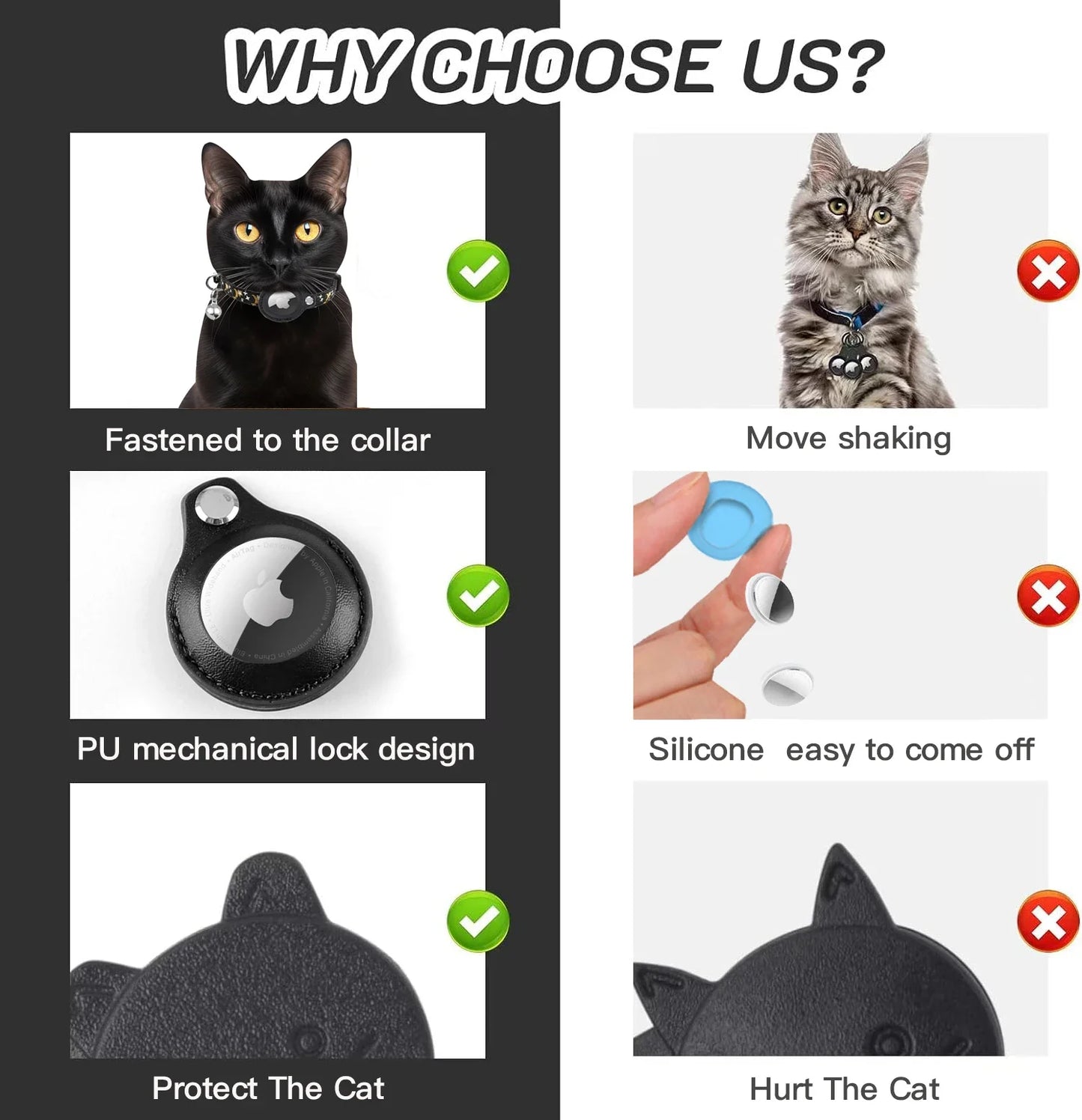 Purple Dreamscape - Breakaway AirTag Cat Collar Silicone case