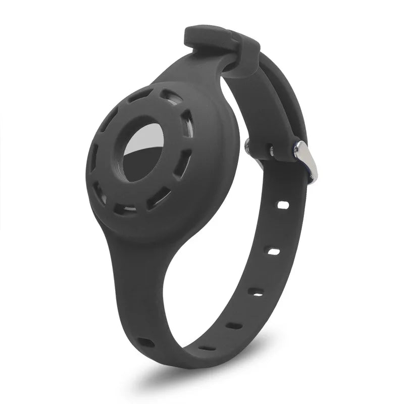 S115260af38Silicone Cat Collar with AirTag Holder black