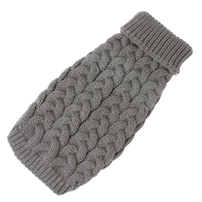 Ash Grey Crochet Cat Sweater for Modern Cats