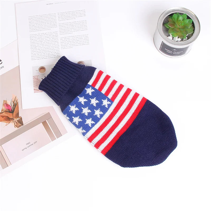 Patriotic Spirit Cat Sweater for Cats