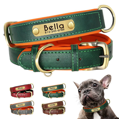 Personalized Leather Dog Collars