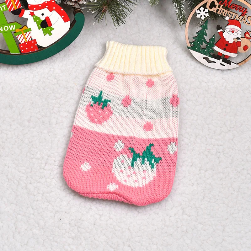 Snowberry Charm Cat Sweater for Cats