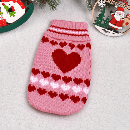 Frosty Berry Delight Cat Sweater for Cats