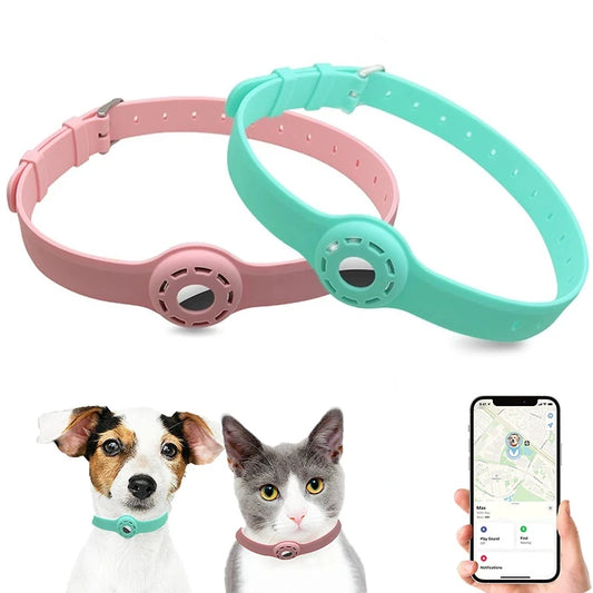 Silicone AirTag Cat Collar – Lightweight, Waterproof & Adjustable