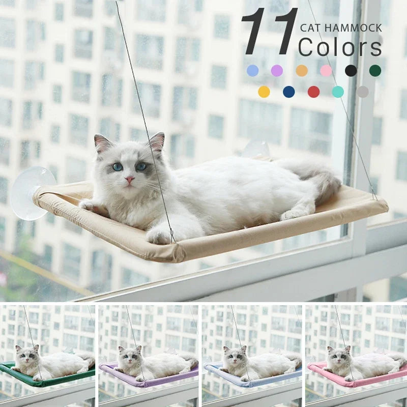 🪟 SkyNap Suction Cat Window Bed Hammock – Cozy, Compact, Sun-Loving Perch