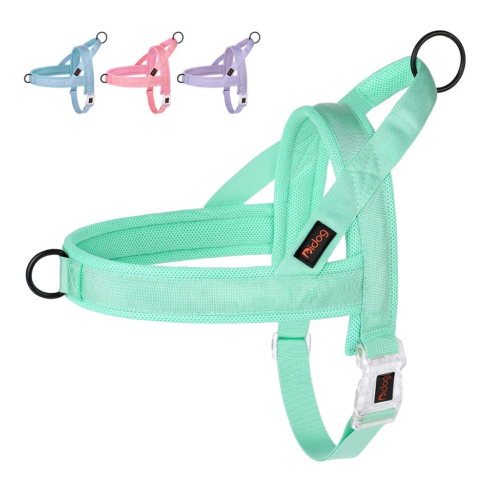 Soft No Pull Dog Harness in Pastel Color (Padded Nylon Harnesses)