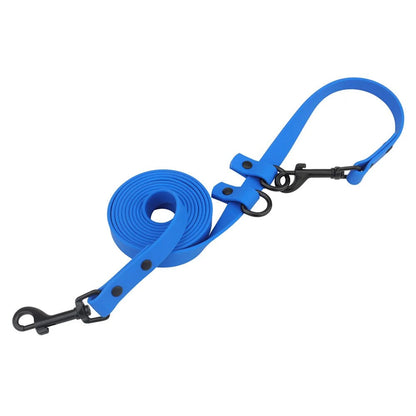 Blue lightweight adjustable dog leash