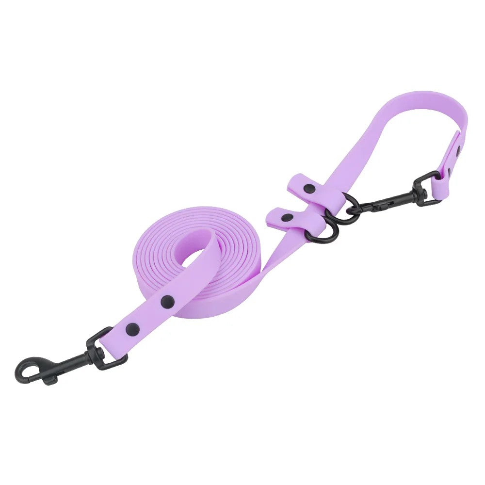 Lilac lightweight adjustable dog leash