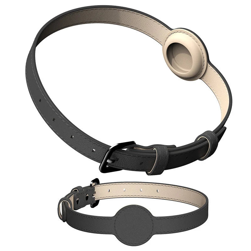 apple airtag pet collar cat dog black color