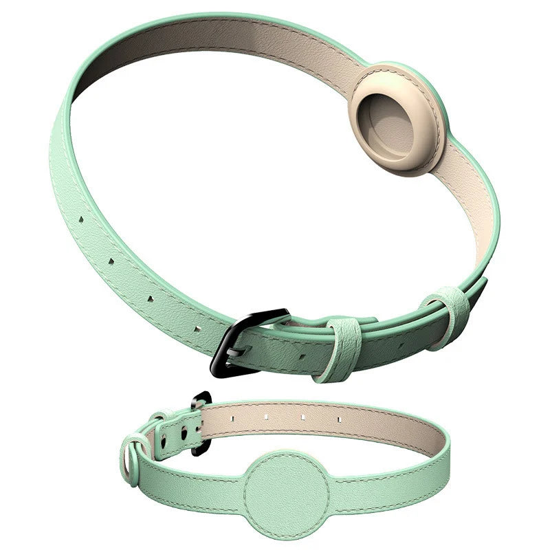 apple airtag pet collar cat dog green color