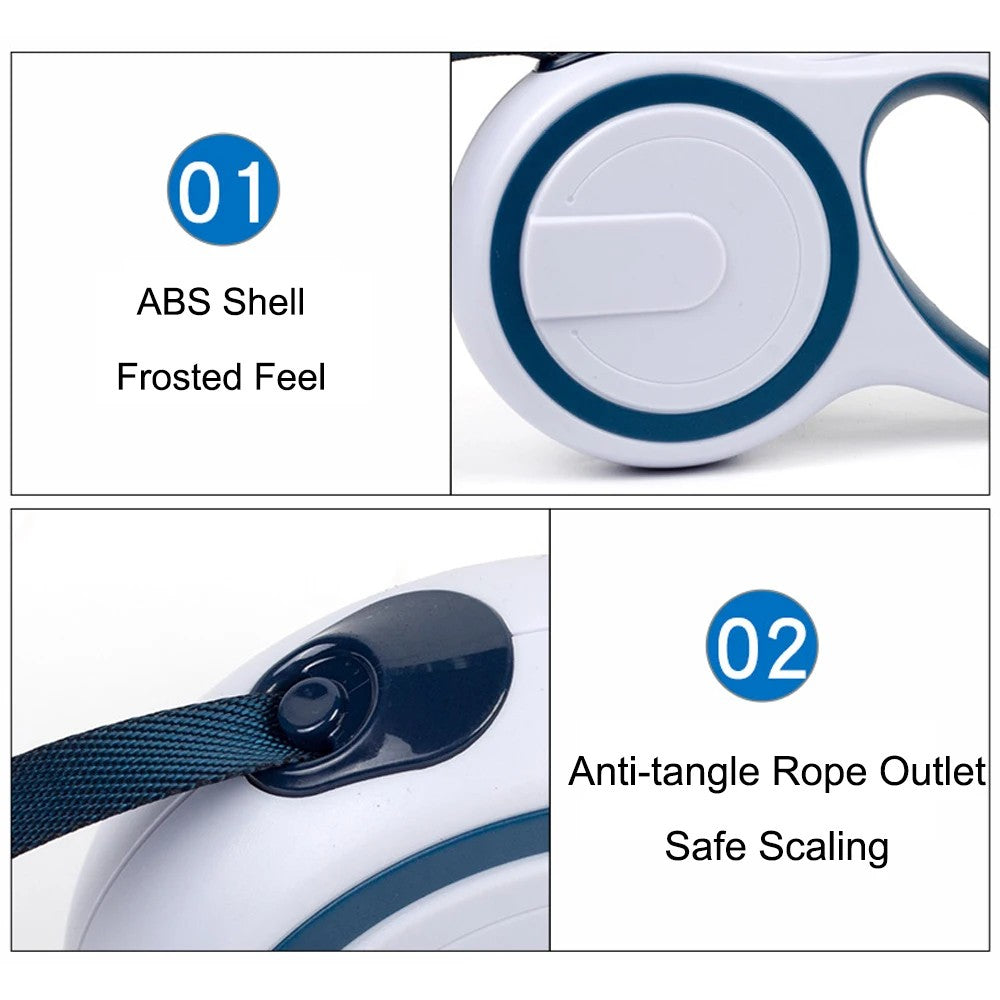 Frosted ABS shell and anti-tangle tape outlet