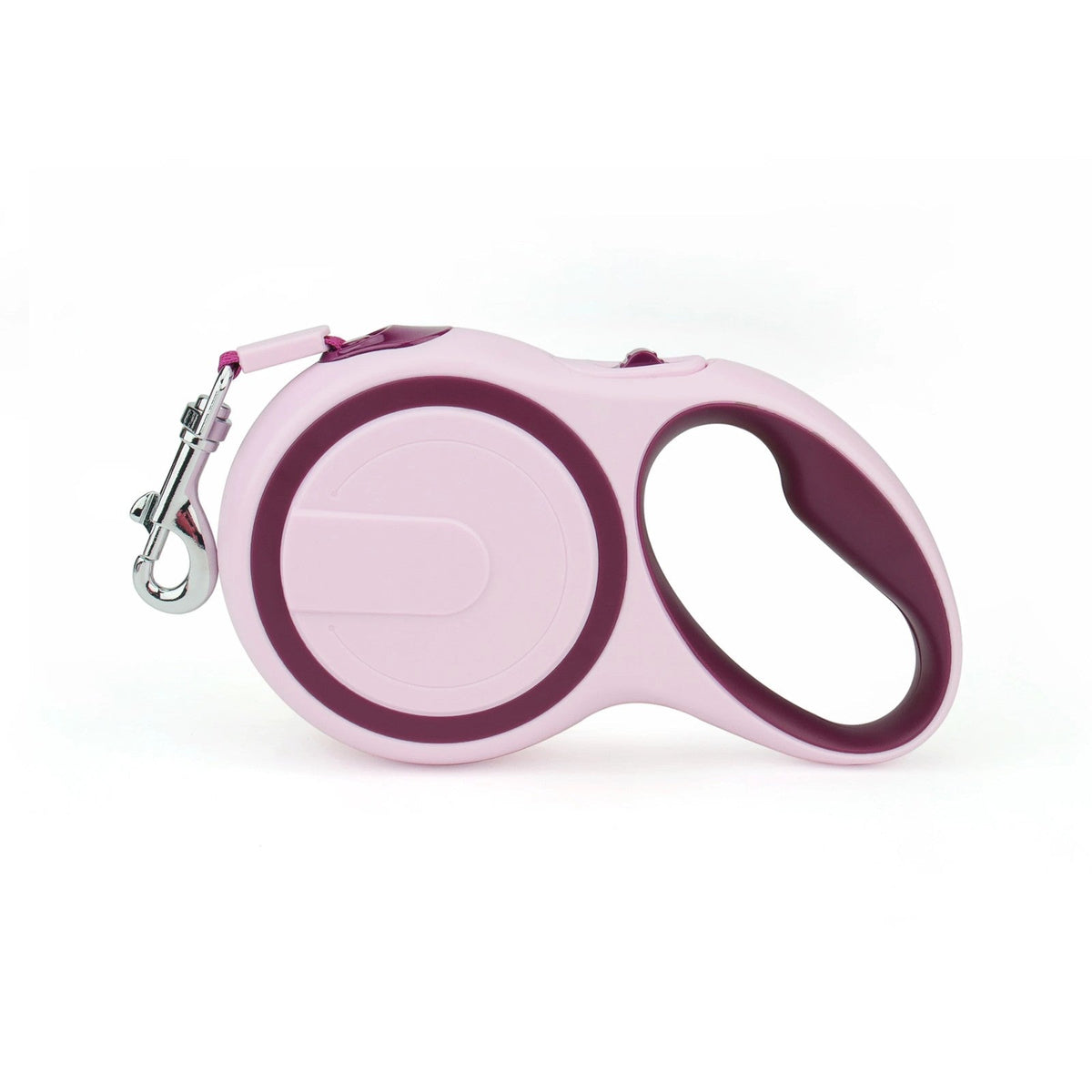 Pink and wine retractable dog leash