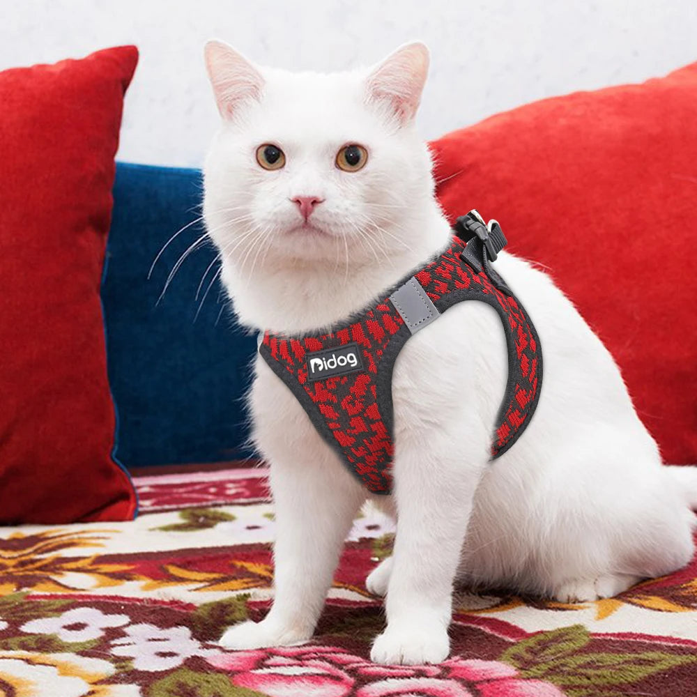 breathable No Pull Mesh Cat Harness