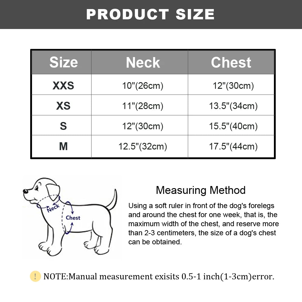 breathable No Pull Mesh Cat Harness sizing