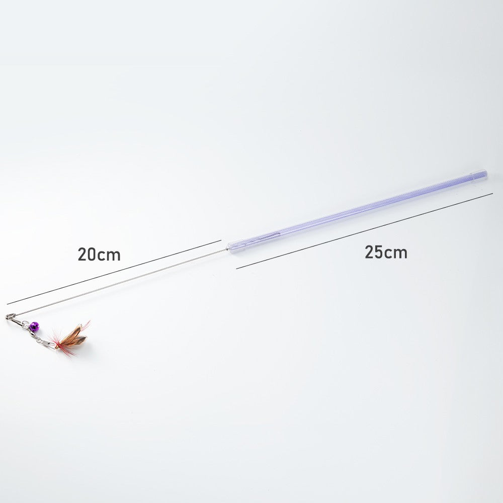 Bug cat toy size: 25 cm stick with a wire of about 20 cm