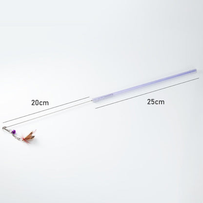 Bug cat toy size: 25 cm stick with a wire of about 20 cm