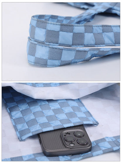 Inside pocket of the carrier bag holding a phone