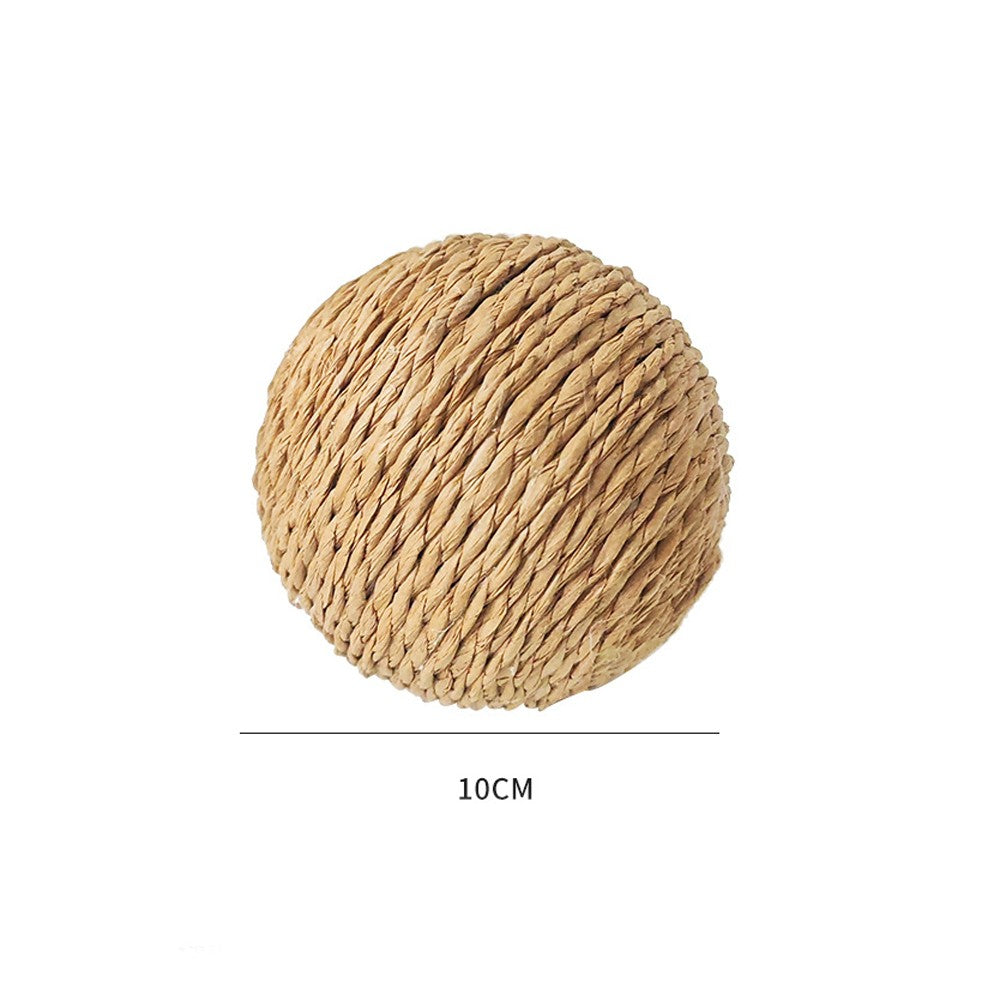 Natural kraft paper rope cat scratching ball, 10 cm