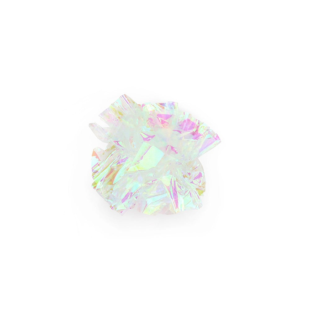 Single iridescent crinkle ball