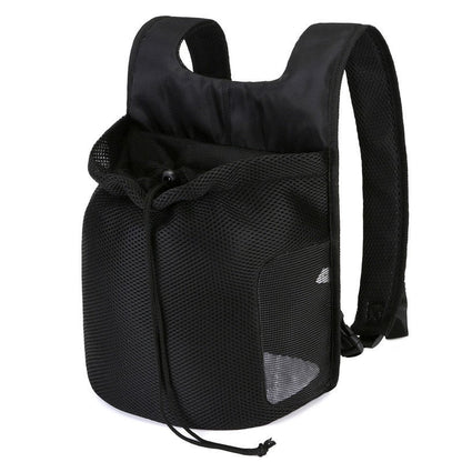 Black dog carrier backpack