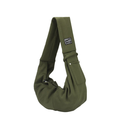 Army green dog carrier bag