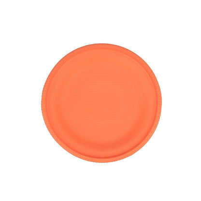 Orange foam dog frisbee flying disc