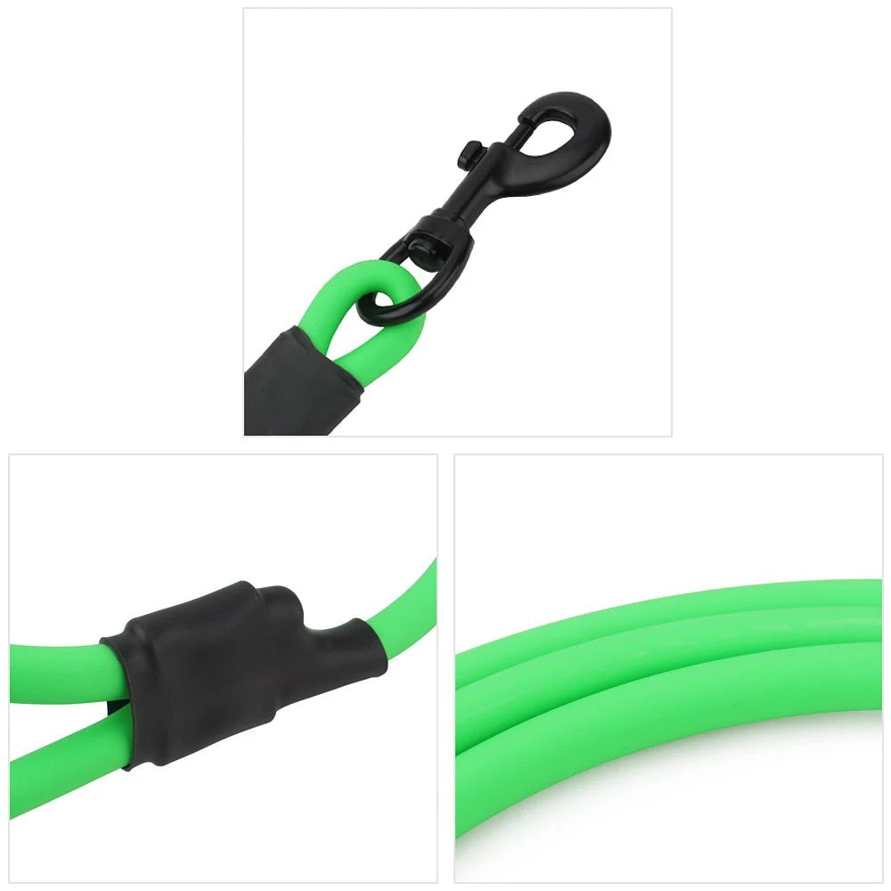 Close-up of the waterproof PVC rope and fittings
