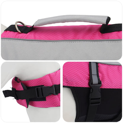 Close-up of the padded top handle and side buckle