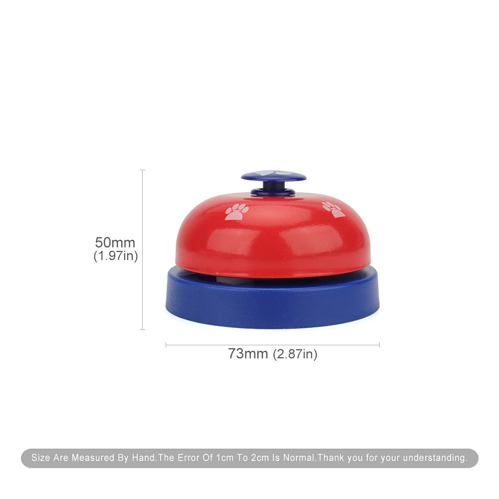 Dog potty bell size: about 7.3 cm across and 5 cm tall