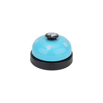Sky blue and black dog potty training bell