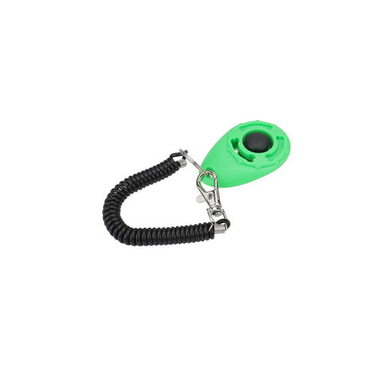 Mint dog training clicker with coiled wrist strap