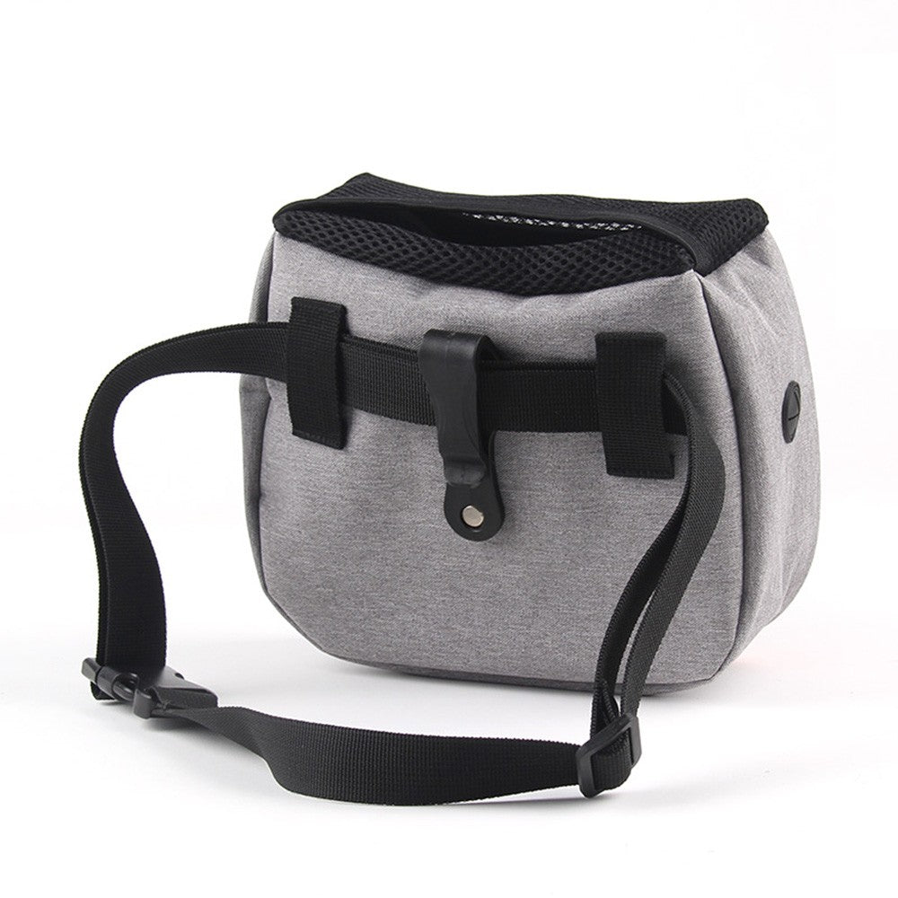 Back of the treat waist bag with the adjustable belt